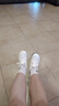 思倫鳥丑萌德訓(xùn)鞋女2025新款夏季透氣設(shè)計(jì)小白鞋軟底不累腳帆布鞋ins潮 米色 39 曬單實(shí)拍圖