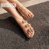 Melissa梅麗莎COZY女三根帶休閑外穿時尚果凍配色平底涼拖鞋35943 米色 38 曬單實拍圖