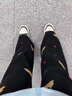 楠笙記美式臘腸狗貼布牛仔褲男女春季百搭設(shè)計(jì)感闊腿刺繡直筒拖地長褲子 黑色 XL 曬單實(shí)拍圖