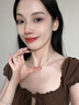 法蔻 FARCOKO粉水晶項鏈女新款輕奢高級感鎖骨鏈吊墜七夕情人節生日禮物送女友 粉水晶項鏈【全國倉/極速達】 曬單實(shí)拍圖