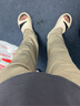 名創(chuàng)優(yōu)品（MINISO）涼感冰絲褲子男夏季新款舒適透氣顯高顯瘦直筒休閑褲 卡其 XL 曬單實(shí)拍圖
