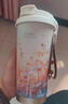 萬家全不銹鋼保溫杯咖啡杯女生內(nèi)膽高顏值大容量吸管隨行水杯子送禮 Lucky幸運保溫杯【隨機提繩】 曬單實拍圖