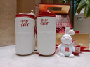 牧童詩(shī)結婚禮物送新人新娘閨蜜新婚訂婚實(shí)用高級保溫杯子一對有紀念意義 雙喜保溫杯一對+梳子一對 曬單實(shí)拍圖