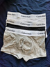 Calvin Klein內衣男士ck三條裝提花棉質防夾臀低腰平角內褲U2664 S 七夕禮物 曬單實拍圖
