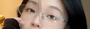 蔡司（ZEISS）鏡片老錢風(fēng)貓眼眼鏡超輕鈦架近視女可配蔡司防藍(lán)光小鏡框眼鏡 曬單實(shí)拍圖