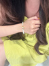 GUSKI法國品牌和田玉手鏈女三生有杏首飾禮盒紀念日生日高級禮物送女友 三生有幸和田玉手鏈【品牌禮盒】 曬單實(shí)拍圖