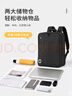 樂上（LEXON）法國品牌雙肩包男士電腦包15英寸書包商務(wù)筆記本包雙隔層背包藍黑 曬單實拍圖