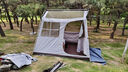 Naturehike挪客屋脊5.0帳篷一室一廳 戶外露營公園野營遮陽雙層大空間小屋 徒步綠/雪裙版 曬單實(shí)拍圖