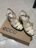 愛步（ECCO）羅馬涼鞋女 優(yōu)雅媽媽百搭透氣粗跟編織風(fēng)高跟鞋 雕塑222723 石灰色22272301378 36 曬單實拍圖