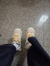 回力女鞋新款板鞋女透氣可愛(ài)厚底百搭小白鞋子女 5022Z 米/黃 37 曬單實(shí)拍圖