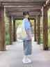 潮年華chaonianhua書包ins小眾初中女生高中生2025新款簡約高顏值女學(xué)生雙肩包肩包 黃色 單個雙肩包【1個掛件】 曬單實拍圖