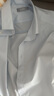 金利來【防蚊涼感】25春夏季正裝襯衫修身商務短袖襯衣男 天藍-25  XL  曬單實拍圖
