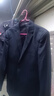 皮爾卡丹高檔純羊毛西服套裝男商務(wù)正裝職業(yè)外套男新郎結婚免燙西裝全套男 藏青【單件上衣】 XL 180碼/50 曬單實(shí)拍圖