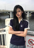 衣品元短袖女正肩polo領(lǐng)美式復(fù)古ins學(xué)院風撞色拼接顯瘦上衣t恤2025新款 藏青色 M (95-105斤) 曬單實拍圖