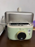 美的（Midea）鎖嫩艙mini電蒸鍋 多功能家用電鍋蒸包子鍋電熱鍋煮蛋器蒸燉鍋0涂層不銹鋼雙層蒸籠ZGC2818X99 曬單實(shí)拍圖