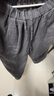 無印良品（MUJI）女式 無側(cè)縫楊柳紗織五分袖睡衣 家居服25年夏季女款套裝女裝 煙熏藍(lán)色 L (上裝165/88A 下裝165/70A) 曬單實(shí)拍圖