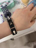 霧添花超酷暗黑鉚釘鏈條臂環(huán)手鏈Y2K辣妹鉚釘嘻哈搖滾皮質(zhì)情侶朋克手環(huán) 黑色 曬單實(shí)拍圖