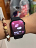Apple/蘋果 Watch Series 10 智能手表GPS款42毫米亮黑色鋁金屬表殼黑色運(yùn)動(dòng)型表帶M/L MX1P3CH/B 曬單實(shí)拍圖