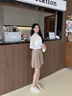 ZHR單鞋女網(wǎng)面透氣厚底漁夫鞋女休閑增高一腳蹬涼鞋女 W125米色37 曬單實拍圖