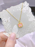 中國黃金（CHINA GOLD）黃金項鏈女足金可愛(ài)貓咪頭吊墜首飾情人節實(shí)用生日禮物送女友老婆 足金可愛(ài)貓咪吊墜 約0.6g【贈銀鏈】 曬單實(shí)拍圖