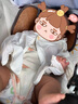 G.DUCKKIDS小黃鴨童裝嬰兒防曬斗篷披風(fēng)防曬衣夏季小月齡寶寶外出透氣皮膚衣 奶油白（升級原紗冰感防曬） UPF 均碼 新生兒-3歲 曬單實拍圖
