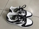 安踏元年板鞋兒童厚底增高籃球文化潮流運動(dòng)鞋子籃球鞋百搭小白鞋 【女款】象牙白/黑-4 38.5 曬單實(shí)拍圖