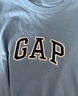 GAP男女裝春季款純棉字母logo短袖T恤常規上衣美版570044 深藍色 M 美碼 L亞洲碼180/96A 【偏小，建議選大一碼】 曬單實(shí)拍圖