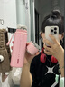 XKJ德國高端保溫杯女生2024新款高顏值316不銹鋼大容量學(xué)生水杯子 女神粉500ml 曬單實拍圖
