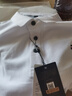老爺車（LAOYECHE）100純棉短袖T恤男夏薄款絲光棉休閑刺繡POLO領(lǐng)衫寬松大碼半袖體恤 白色 L 曬單實拍圖