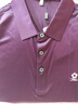 夢(mèng)特嬌（MONTAGUT）高端短袖T恤男士100純桑蠶絲夏季翻領(lǐng)商務(wù)純色亮絲短袖男真絲爸爸 紫紅 175/52【適合140-155斤】 曬單實(shí)拍圖