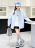 G.DUCKKIDS小黃鴨童裝女童外套襯衫2025新款純棉長(zhǎng)袖防曬衣大童夏季薄款春裝 藍(lán)色襯衫 170 建議155-165cm 10-11周歲 曬單實(shí)拍圖