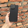 魔巖適用蘋果15promax手機殼新款無邊框蘋果15pro保護(hù)套iphone15親膚手感蘋果16promax裸機防摔硬殼 【石墨黑】-輕薄裸感 iPhone 15 Pro Max 曬單實拍圖
