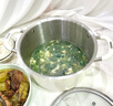 瓷語(yǔ)本色316不銹鋼湯鍋帶蒸籠食品級家用陶瓷蒸燉鍋雙耳煮鍋電磁爐燃氣灶 【316鋼湯鍋】升級防燙把手 22cm 曬單實(shí)拍圖