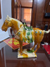 創(chuàng)古琪通唐三彩陶瓷馬擺件洛陽國禮大馬工藝禮品家居客廳裝飾品外事禮品 國禮馬中號三彩紅（長40高35cm） 曬單實拍圖