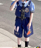 G.DUCKKIDS兔子警官兒童衣服瘋狂動(dòng)物城服裝朱迪cos女童套裝夏季工裝三件套 三件套送領(lǐng)帶 130 （建議身高120cm 8-9歲）cm 曬單實(shí)拍圖