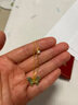 周大生蝶影闌珊銀女毛衣鏈藍(lán)綠多巴胺漸變琺瑯珍珠項鏈生日禮物送女友 曬單實拍圖