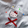 果殼（Gukoo）睡衣女夏季HelloKitty聯(lián)名新款簡約冰絲女家居服套裝 淺水綠  S  曬單實(shí)拍圖