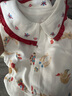 漢宮優(yōu)品女寶寶連衣春秋季嬰兒外出服國風(fēng)初生兒衣服純棉衣服新生 米白 90cm 曬單實(shí)拍圖
