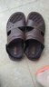 涼鞋男士夏天2025新款透氣防滑耐磨沙灘鞋上班外穿司機開(kāi)車(chē)涼拖鞋 棕色 【加厚按摩底】 41 【標準尺碼-極速發(fā)貨】 曬單實(shí)拍圖