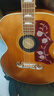 epiphone【官方直營(yíng)】易普鋒民謠木吉他 蜂鳥(niǎo) EJ-200單板電箱琴J-45全單 全單 J-200 原木色 曬單實(shí)拍圖