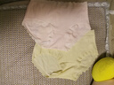 貓人4條女士內(nèi)褲女純棉嬰兒棉10a桑蠶絲底襠高彈大碼中腰舒適透氣L 曬單實拍圖
