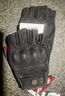星空騎士摩托車(chē)騎行半指手套男女機車(chē)騎行防摔夏季復古羊皮露指裝備538556 SKG556黑色手套（男款） L碼 曬單實(shí)拍圖