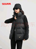 鴨鴨（YAYA）羽絨馬甲女2025新時(shí)尚爆款冬季保暖休閑百搭背心短款外套 黑色 L 曬單實(shí)拍圖