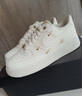 耐克NIKE板鞋女空軍一號 AIR FORCE 1運動(dòng)鞋FV3654-111帆白38 曬單實(shí)拍圖