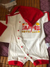 G.DUCKKIDS嬰兒衣服夏裝男滿月服百天周歲超萌寶寶連體衣哈衣爬服套裝女夏薄 滿月啦紅色 59cm （收藏加購贈帽子） 曬單實拍圖