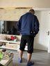 海鷹戰(zhàn)艦空調(diào)服男裝制冷工作服帶風(fēng)扇衣服降溫工作服女戶外工地工人勞保服 2風(fēng)扇藏藍(lán)1件+1個電池36v配件 3XL （身高175-185 體重160-180） 曬單實(shí)拍圖