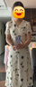 紅袖鹽系輕熟連衣裙夏季2025新款女裝收腰顯瘦V領(lǐng)高端精致碎花長裙 米底花611 L 曬單實(shí)拍圖