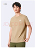 駱駝（CAMEL）純棉透氣短袖男士三防圓領(lǐng)彈力寬松百搭印花T恤夏季M13BAQR045 曬單實(shí)拍圖