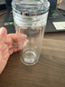 水宜生雙層玻璃杯便攜迷你泡茶杯耐高溫商務(wù)車(chē)載水杯防燙帶蓋小容量杯子 【G308】200ML 曬單實(shí)拍圖