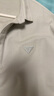 太平鳥(niǎo)男裝【醋酸涼感polo衫】休閑polo衫翻領(lǐng)短袖 灰綠第二批（修身） L 曬單實(shí)拍圖
